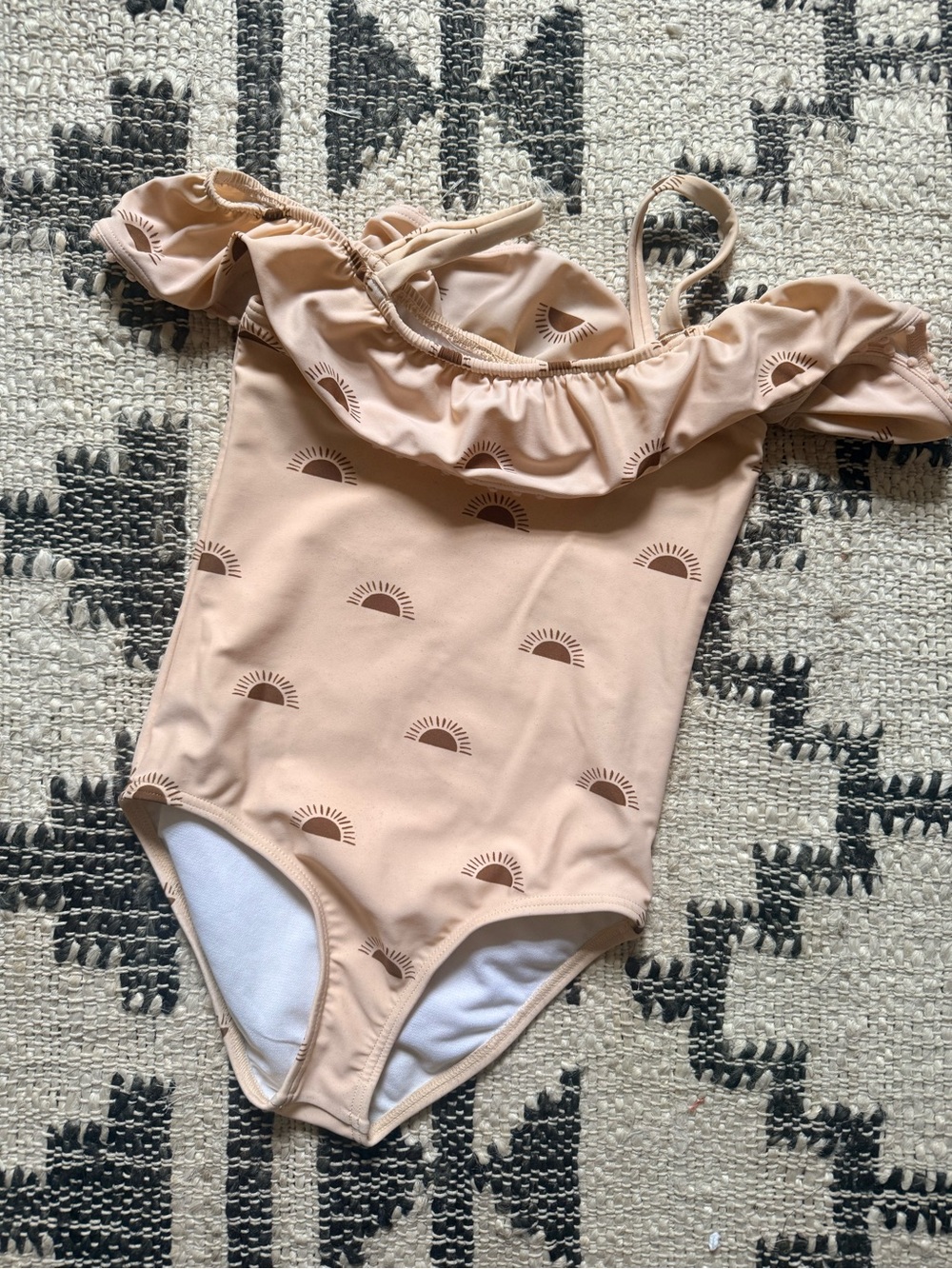 Girls Rylee & Cru One-Piece Swimsuit with Sunburst Print